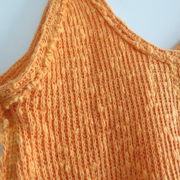 FREE PEOPLE WE THE FREE Boucle Sweater Tank Top in Mango Boho Beachy Sz XS NWT - Picture 12 of 13